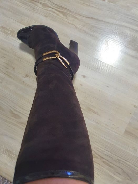 Дамски ботуши в кафяво