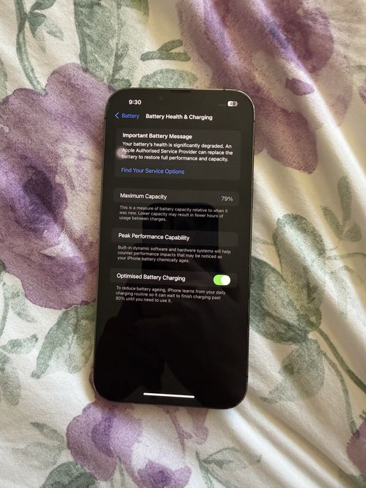 Iphone 13 pro max 128gb 77% battery