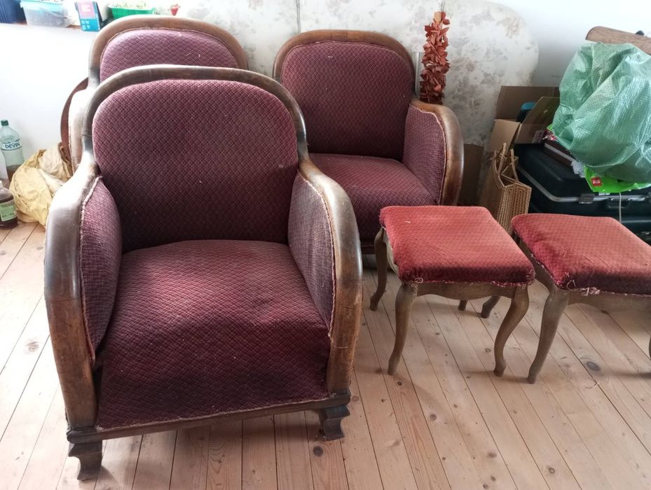 Ретро фотьойли и табуретки