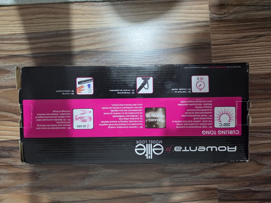 Ondulator de par Rowenta CF2133F0, invelis ceramic, cilindru 16 mm