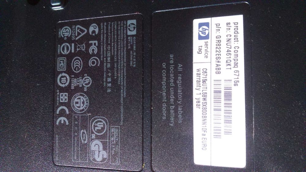 Лаптоп HP Compaq 6715s