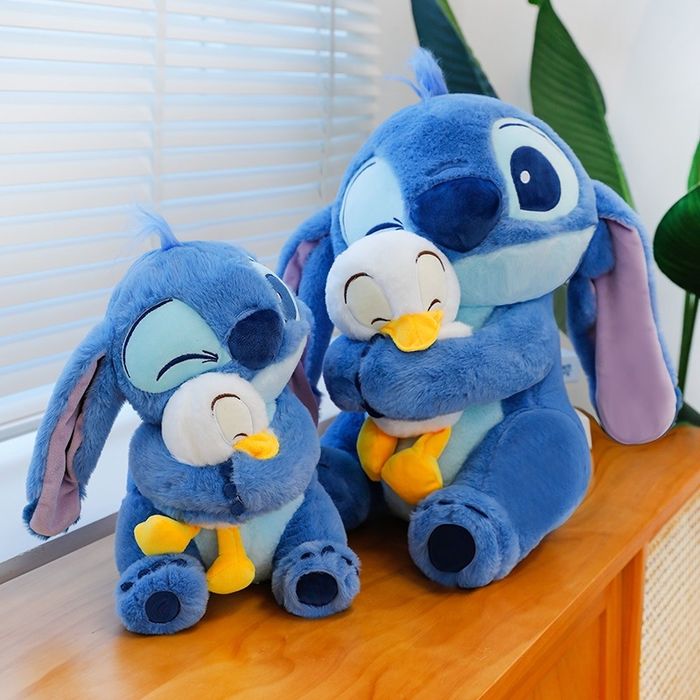 Плюшена играчка Стич с пате 25см, Голям Плюшен Стич, Stitch