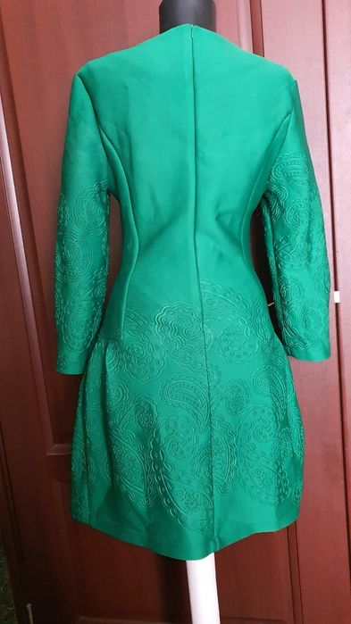 Rochie verde midi neopren
