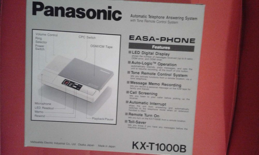 Автоматичен телефонен секретар PANASONIC KX-T 1000B