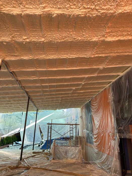 Pena sepish izolatsiya | Утепление крыши мансард | Пена утеплитель ППУ