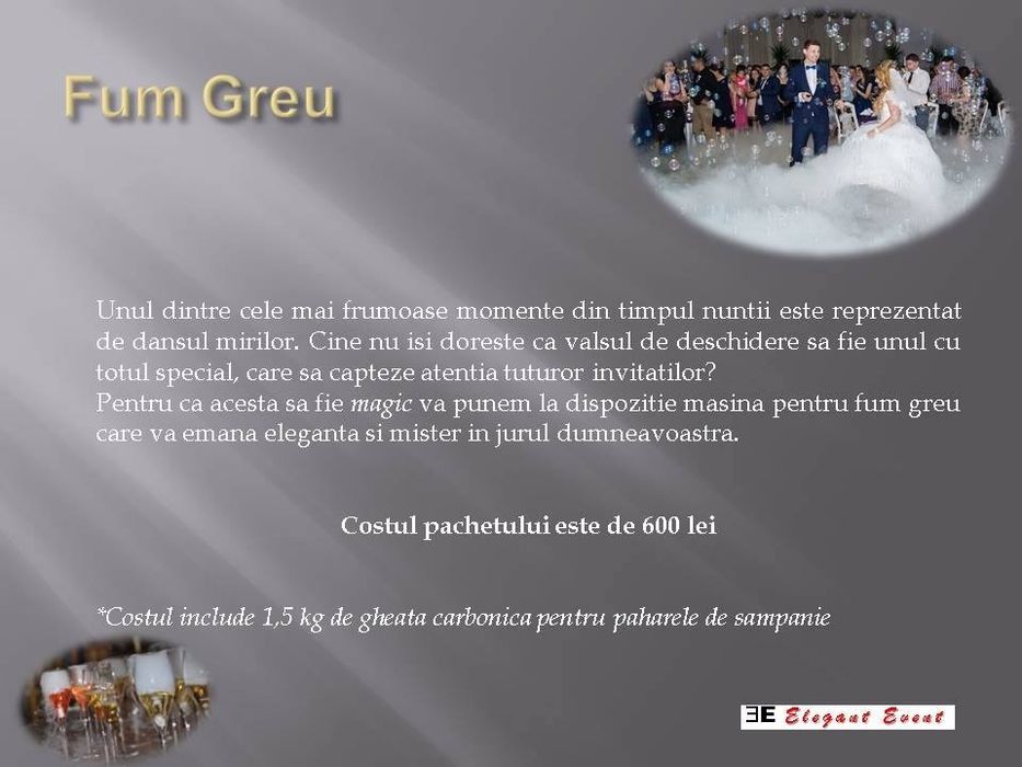 Porumbei albi,Masina de fum greu,Arcada,Etc