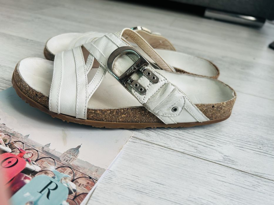 Dior - оригинални бели чехли