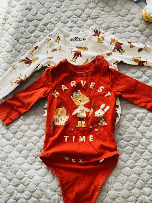 Лот детски дрешки- бодита, блузи, ританки 0-3 месеца