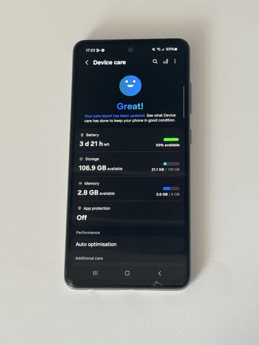 Samsung Galaxy A52   128GB    6gb RAM