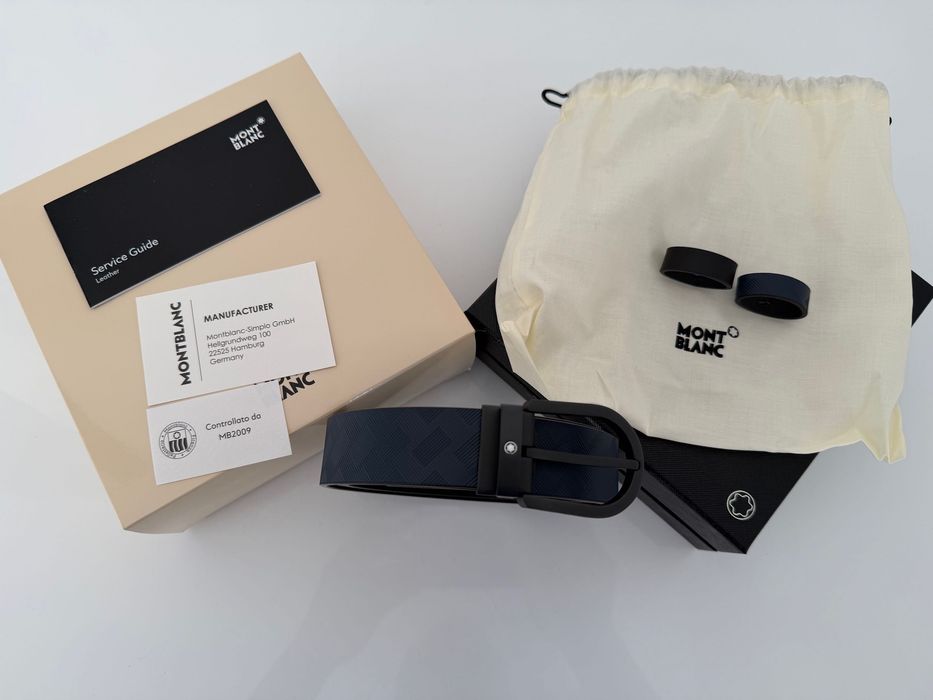 Curea Montblanc 220023 Extreme 3.0 reversibila albastru negru