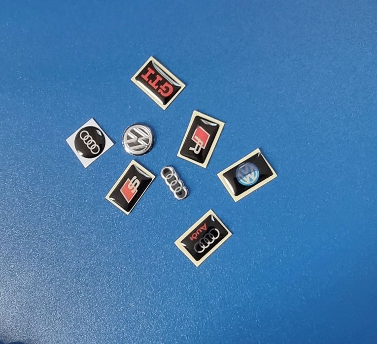 Емблема за ключ Vw Volkswagen стикер лого два модела 11 и 14 мм