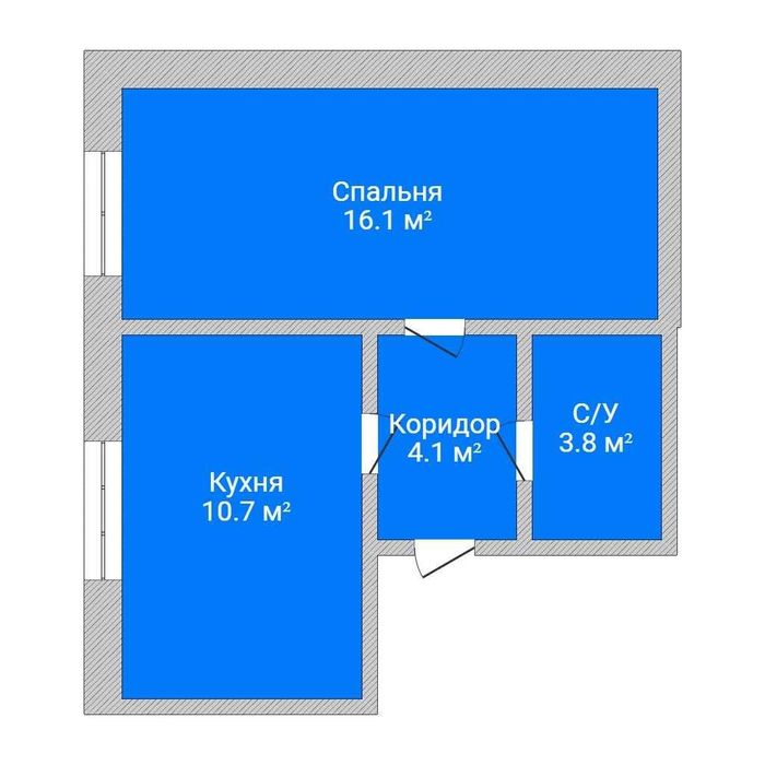 1-шка в районе Мендыкара