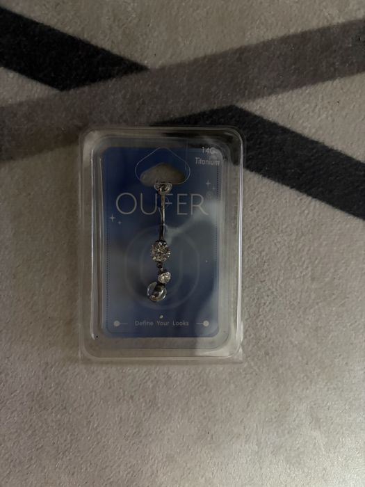 80 бр титаниеви пиърсинги OUFER – нови, запечатани, на едро