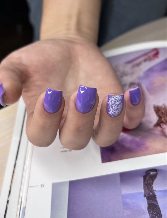 Маникюр наращивание ногтей