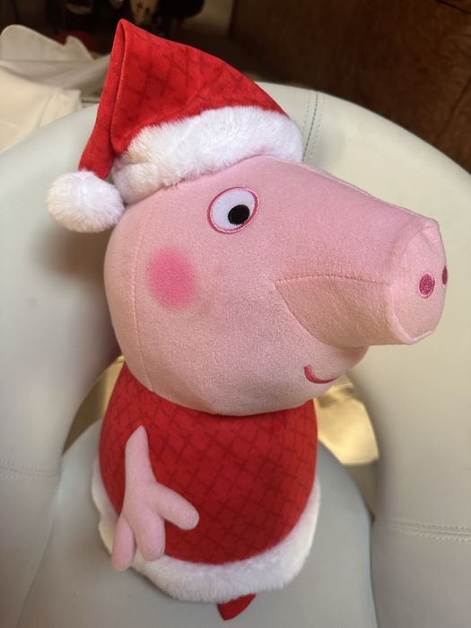 Peppa Pig mare (40 cm), editie de Craciun