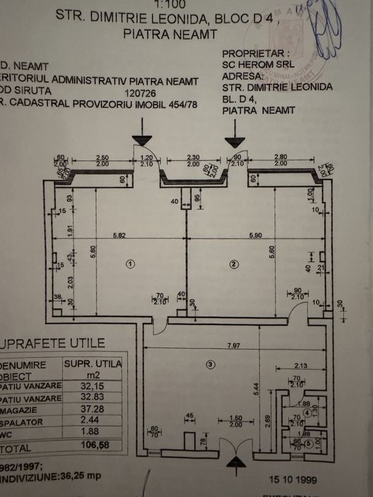 131mp  spatiu comercial  bradet