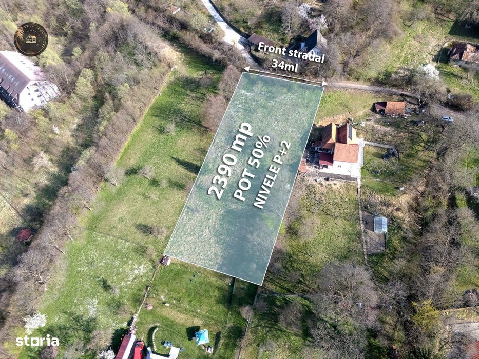 Teren intravilan de 2.390 mp în Prund-Schei, Brașov