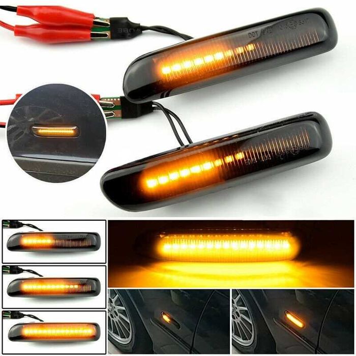 Set 2 x Semnalizare Dinamica Secventiala aripa LED compatibil BMW E46