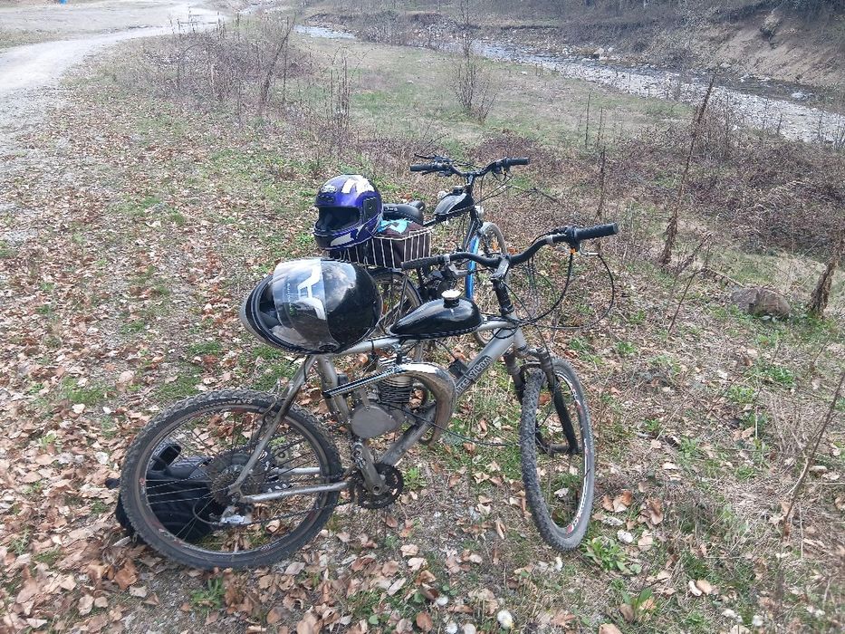 Vand bicicleta cu motor 80cc tuning