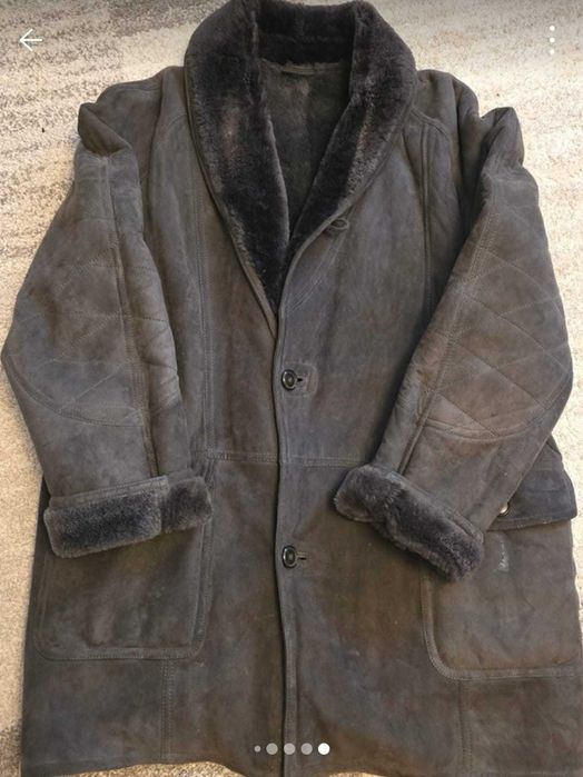 Cojoc vintage piele/blana naturala XXL