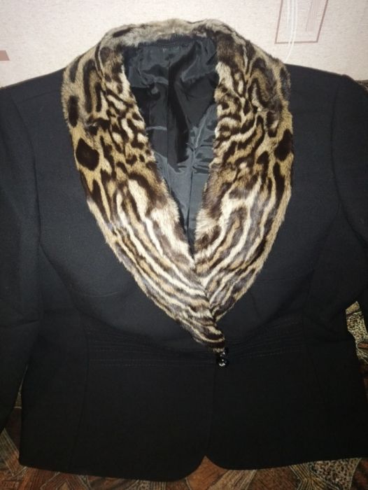 Уникално Сако с Естествен косъм от тигър
