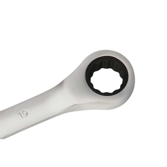 Set chei combinate cu clichet, dimensiuni 8-19mm, 12 piese, Kraft
