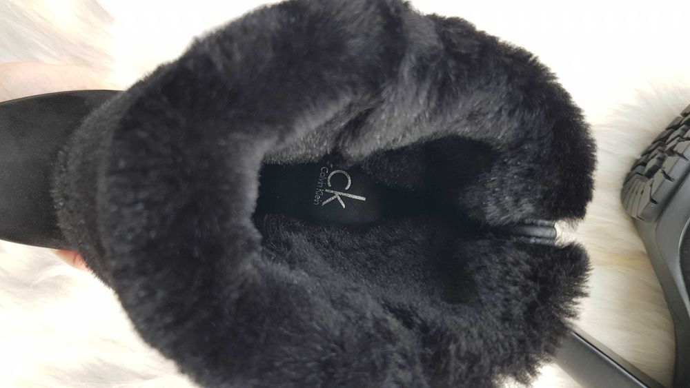 Дамски ботуши Calvin Klein агнешка кожа №40- НОВИ