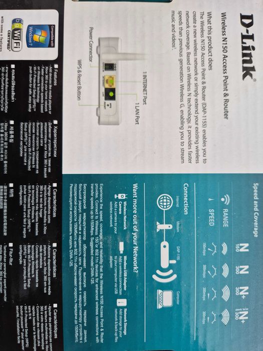 Wi-fi роутер D-link DAP-1155