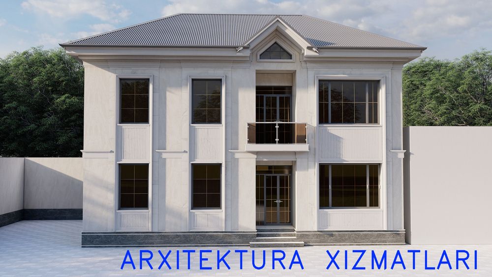 Arxitektura xizmatlari, landshaft dizayni, uy chizmalari
