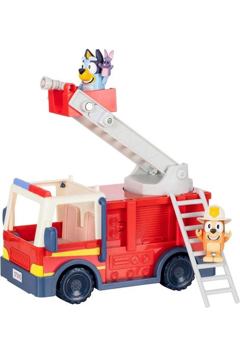 НАМАЛЕНА! Оригинална BLUEY Пожарна с 2 фигури /Блуи
