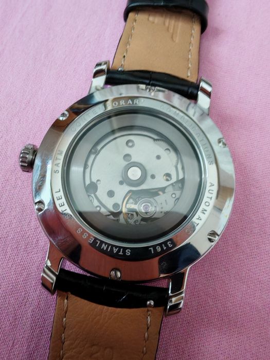 Автоматичен ръчен часовник с miyota механизъм, сапфир кристал,скелетон