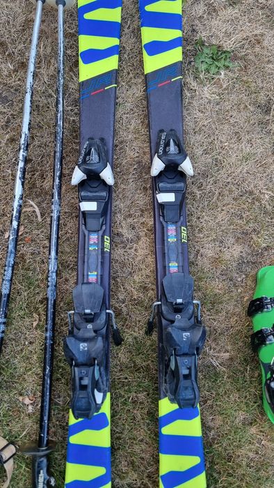 Детски ски  Salomon 130см , ски обувки Atomic 25.5