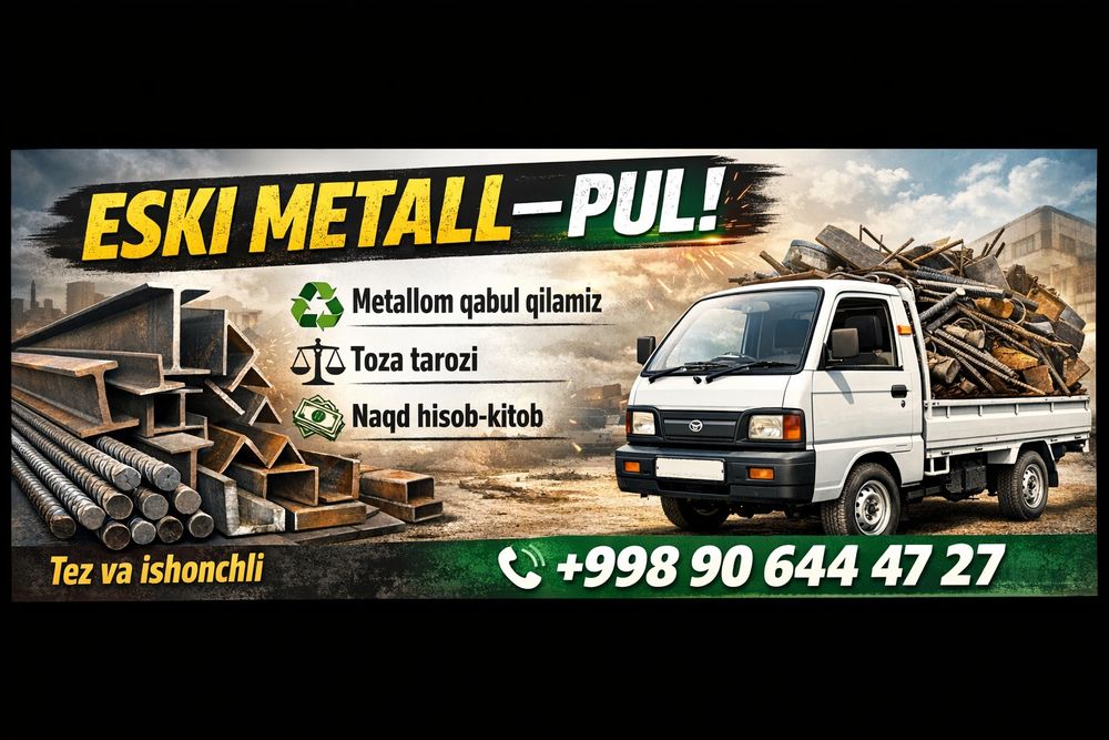 Metallom qabul qilamiz 3000