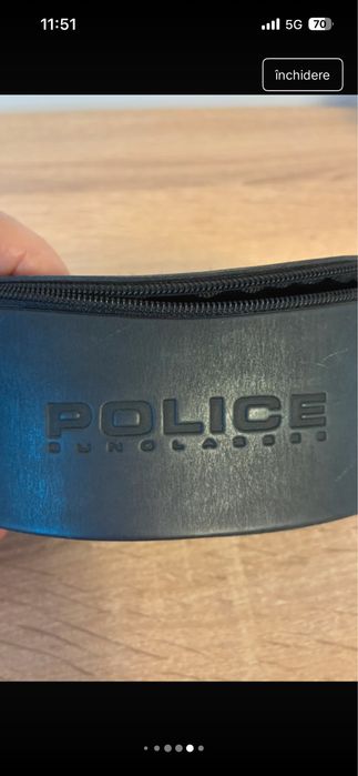Ochelari de soare Police, negru, cu etui Police