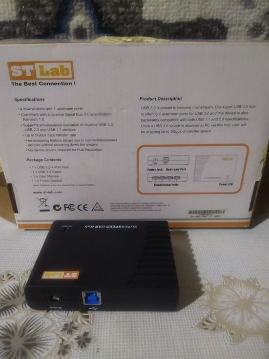 USB 3.0 4 - PORT HUB до 5 гБ/с