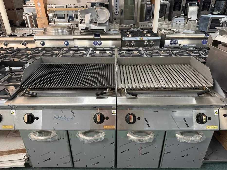 KONEX IT - Gratar Gaz roca vulcanica, Grill cu roca vulcanică fonta