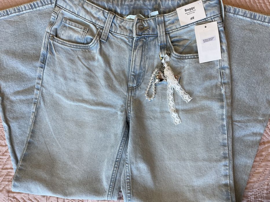 Дънки за момиче 11-12 години/152 - Zara; H&M