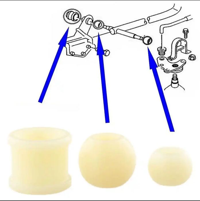 Ремкомплект кулисы VW T4