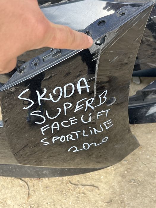 Skoda Superb 3 facelift sportline 2020 предна броня 5бр