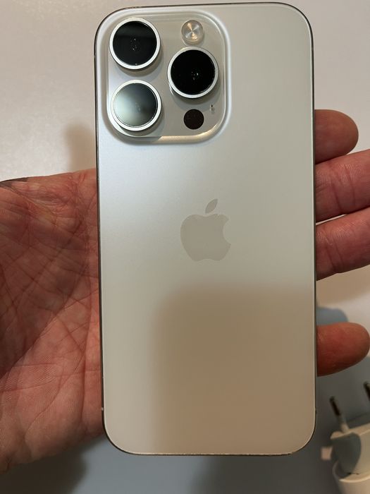 iPhone 15 Pro White 128GB 86% full box