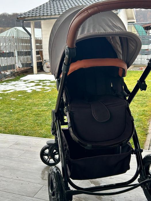 Cărucior  3 in 1 cu landou, scoica cu isofix