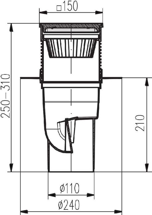 Канализационен сифон прав и страничен