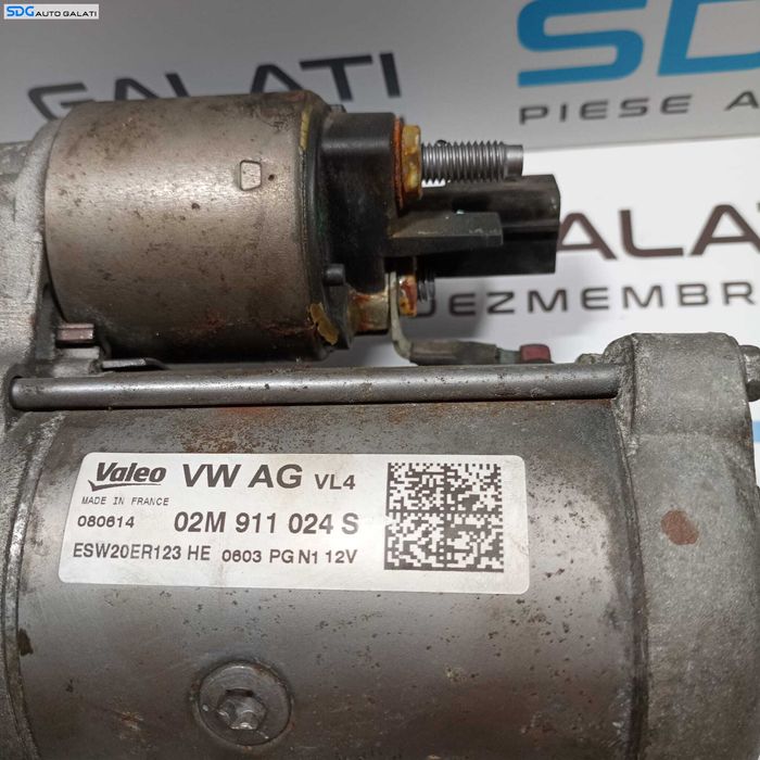 Electromotor cu 13 Dinti Volkswagen EOS 2.0 TDI CBAB CFFA CFFB 2008 - 2016 Cod 02M911024S ESW20ER123 [B3638]