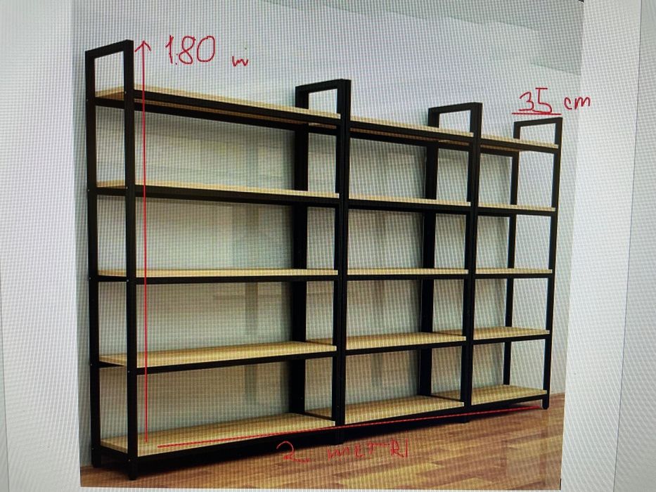 Rafturi metalice cu material gros