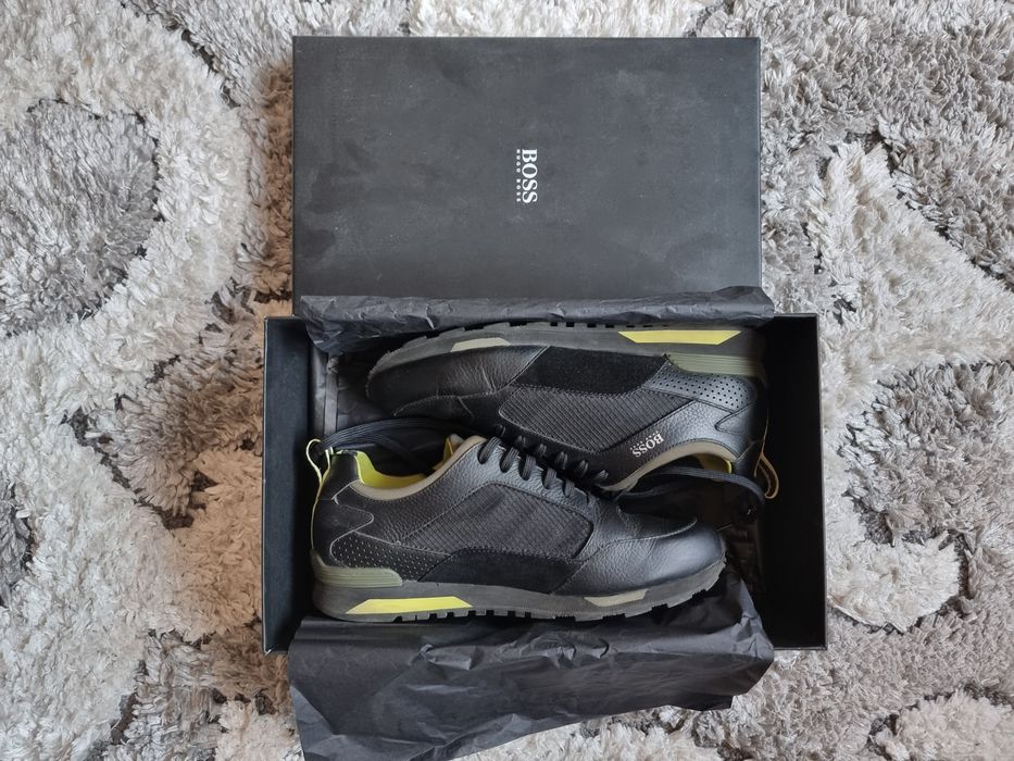 Încălțăminte adidasi casual bărbați Hugo Boss piele naturala, marimea 42