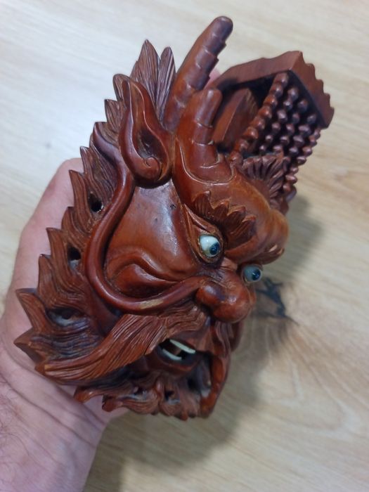 Антична азиатска маска   дърворезба