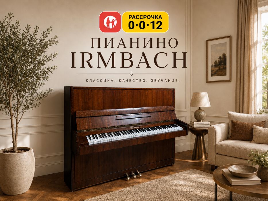 Фортепиано IRMBACH | Рассрочка 0-0-12 | С доставкой до комнаты.