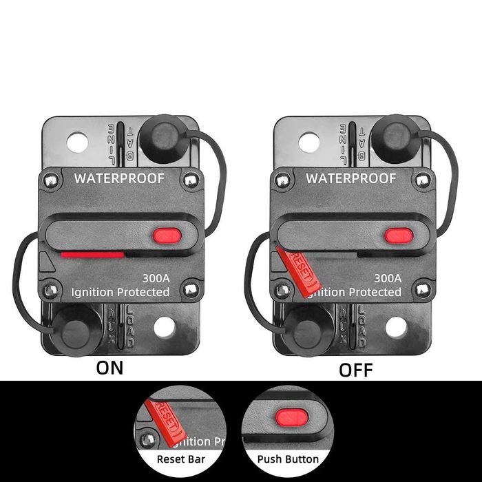 Ключ Маса 300A с предпазител водозащитена 12V-48VDC лодки,каравани