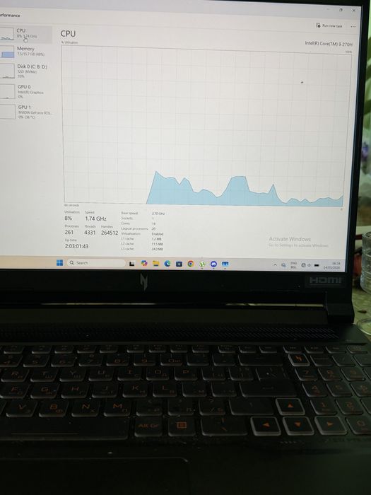 Геймърски лаптоп Acer