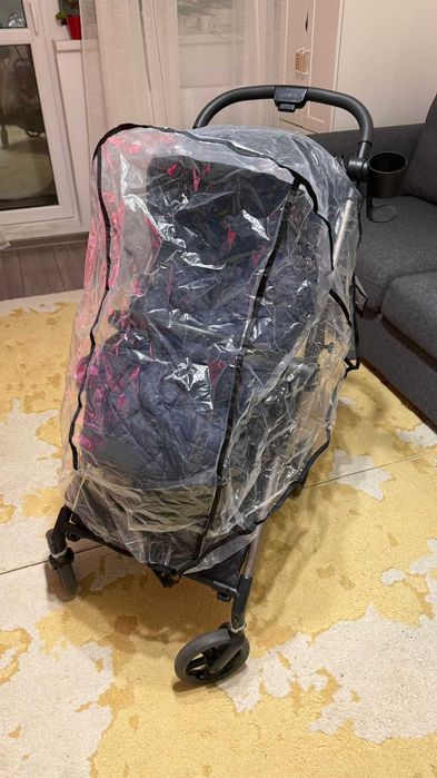 Cărucior 3 in 1 Cybex Melio Carbon + landou + scoică Aton 5 + CADOU-uri